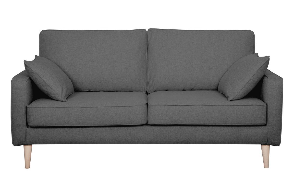 Divano scandinavo 3 posti grigio antracite PAPEL