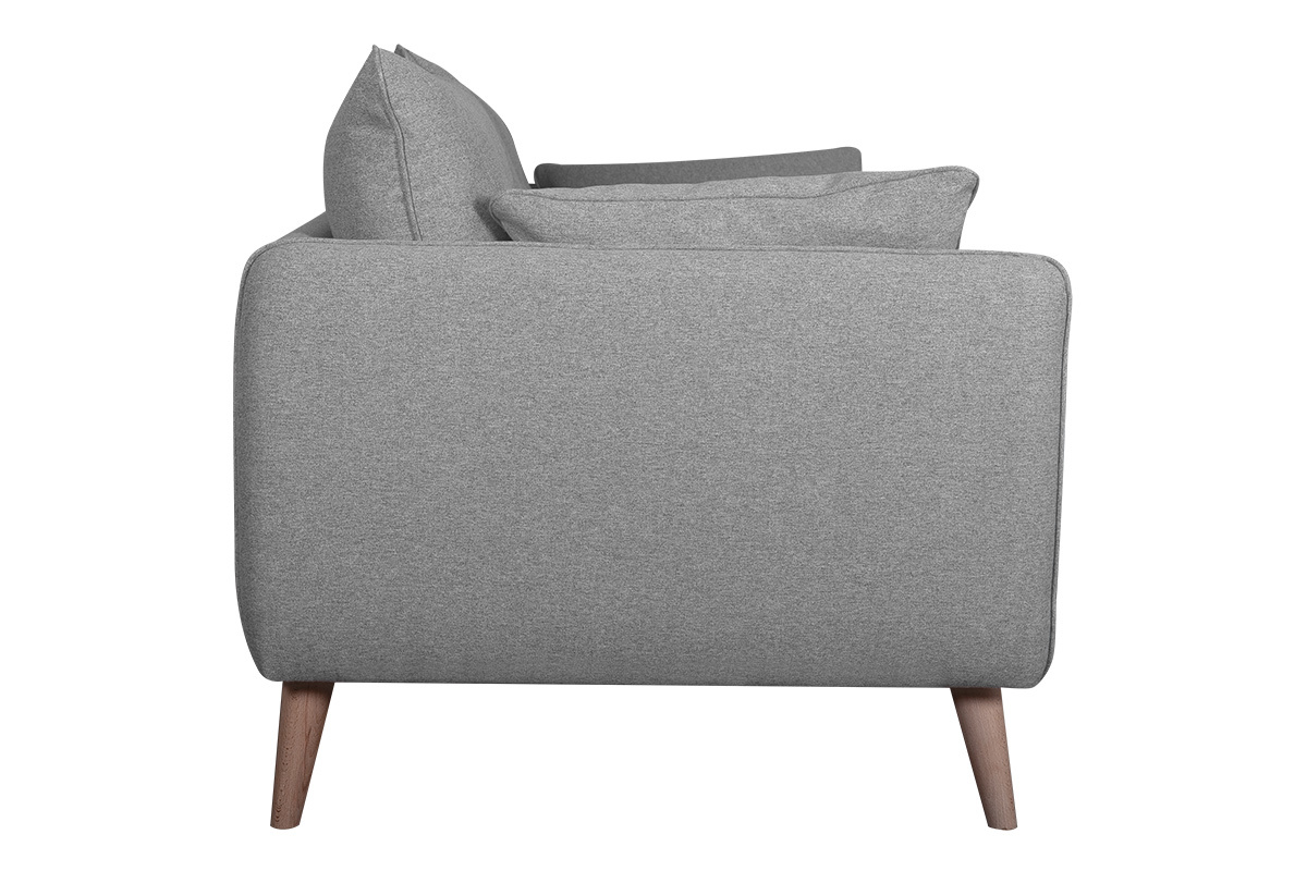 Divano scandinavo 3 posti grigio chiaro GUILTY