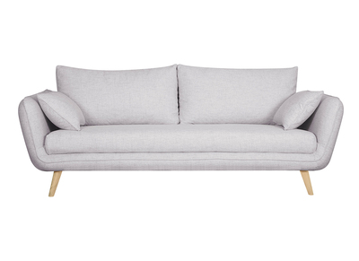 Divano scandinavo 3 posti grigio chiaro screziato CREEP - Divano scandinavo 3 posti grigio chiaro screziato CREEP