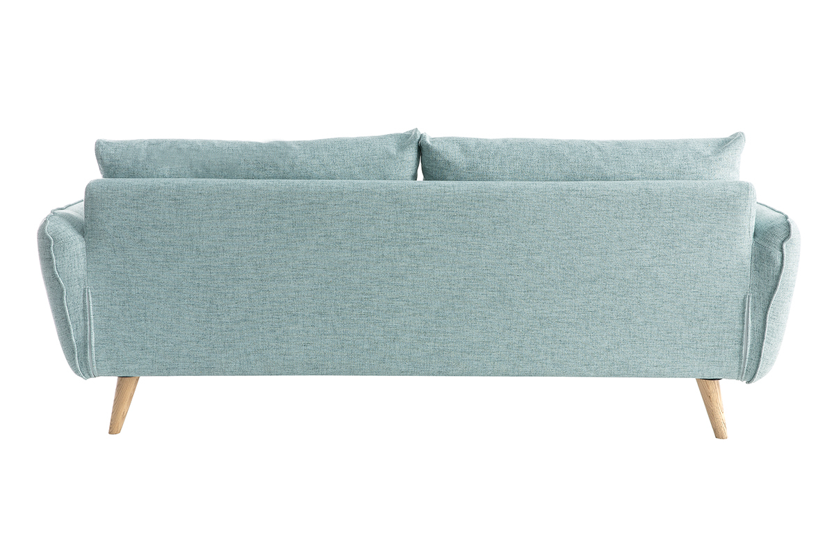 Divano scandinavo 3 posti grigio chiaro screziato CREEP