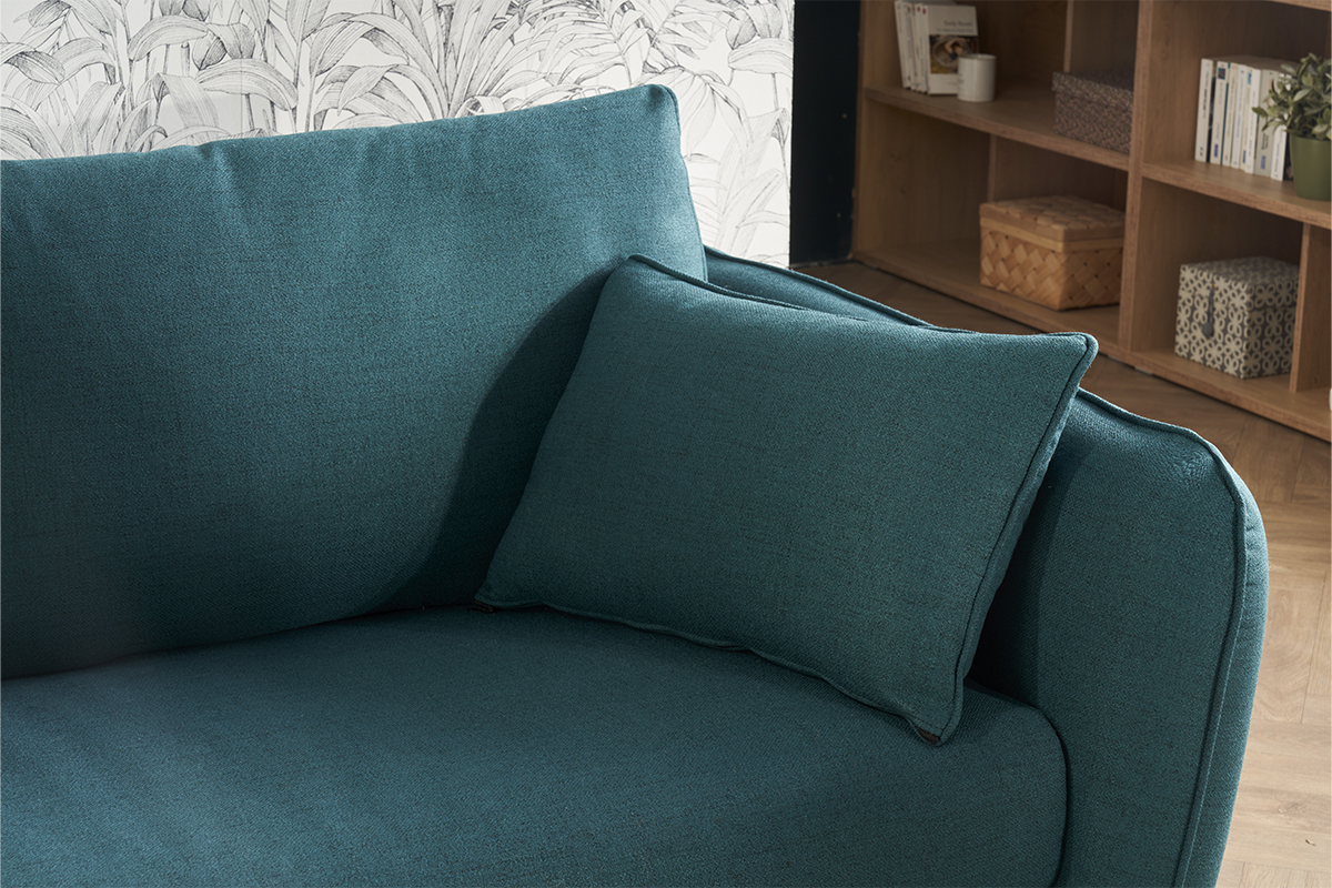 Divano scandinavo 3 posti grigio chiaro screziato CREEP