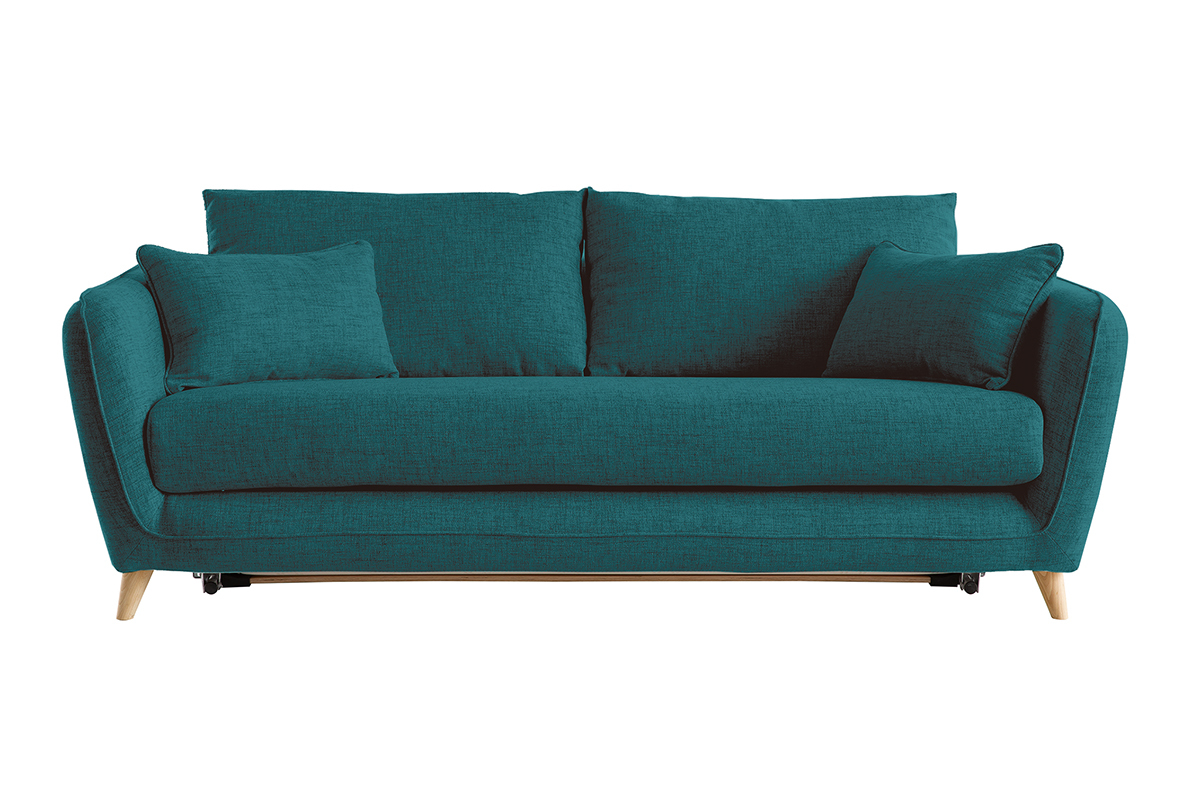 Divano scandinavo 3 posti grigio chiaro screziato CREEP