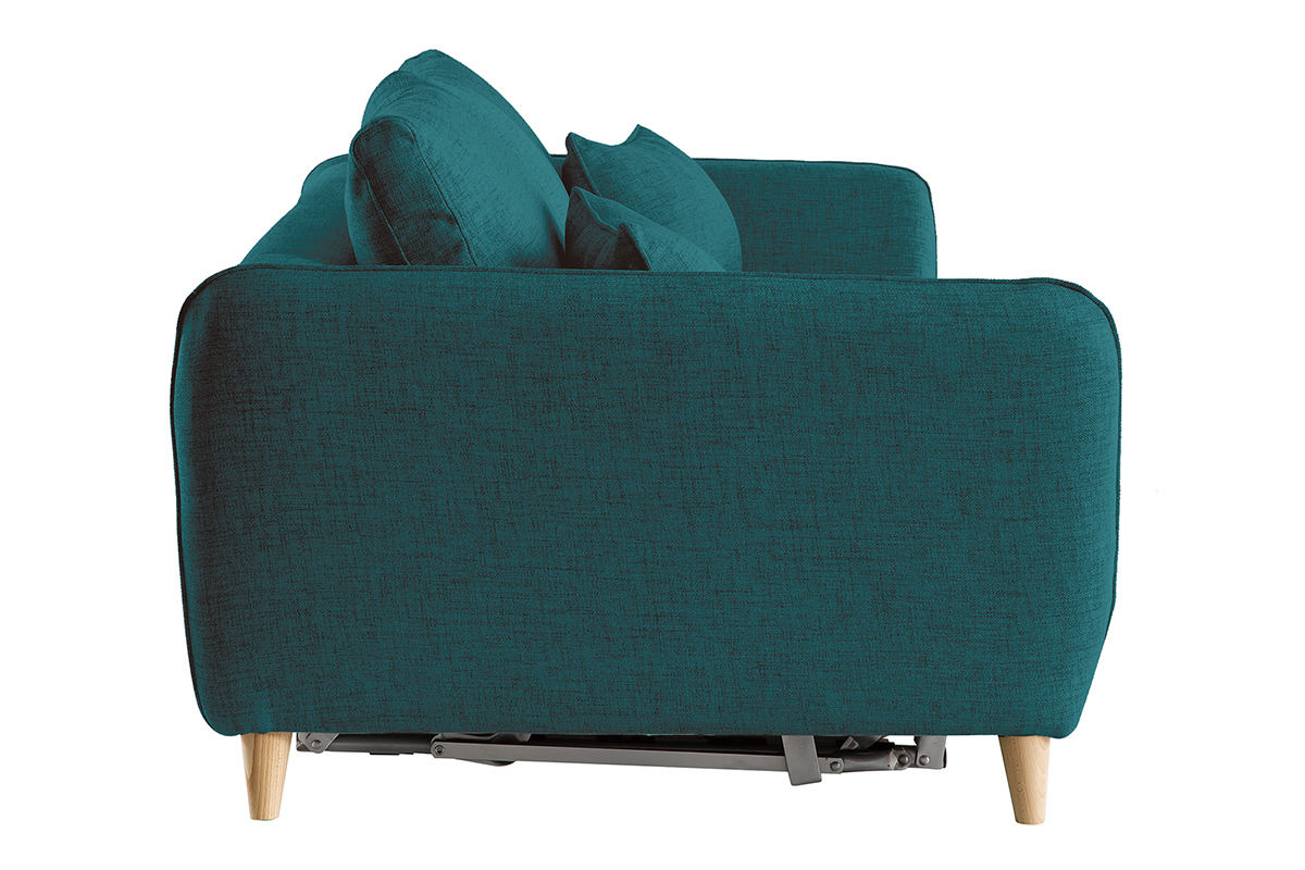 Divano scandinavo 3 posti grigio chiaro screziato CREEP