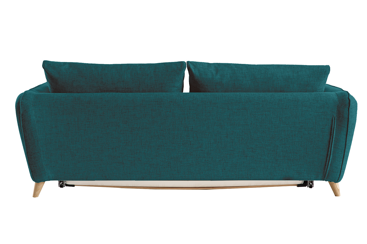 Divano scandinavo 3 posti grigio chiaro screziato CREEP