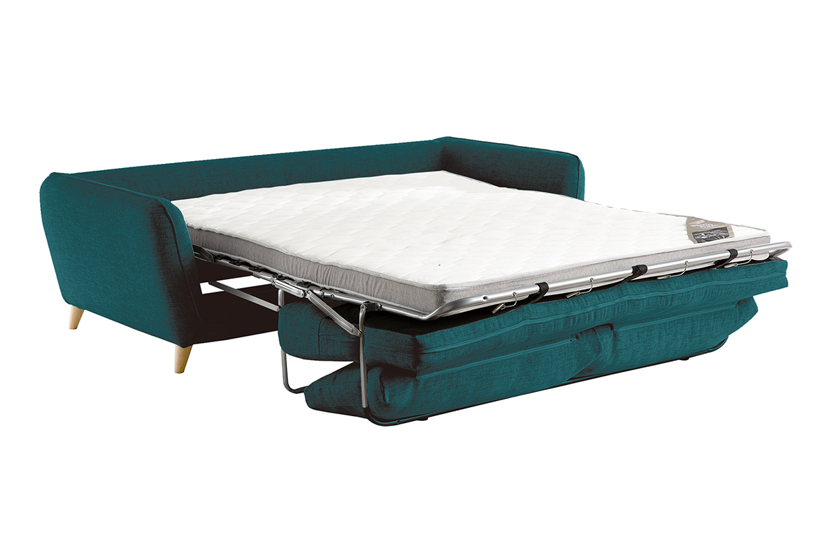 Divano scandinavo 3 posti grigio chiaro screziato CREEP