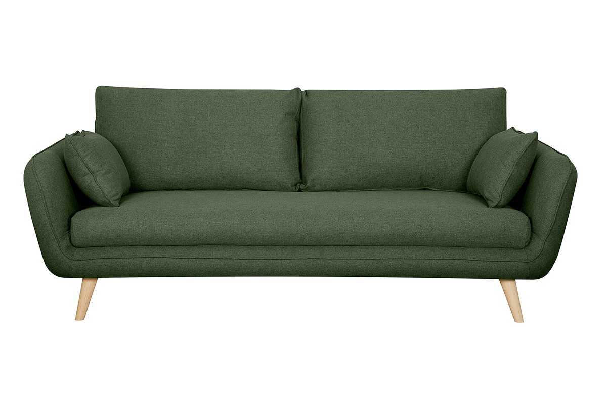 Divano scandinavo 3 posti kaki CREEP