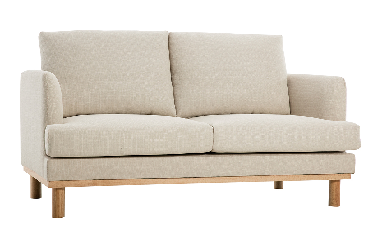 Divano scandinavo beige 2 posti HOBART