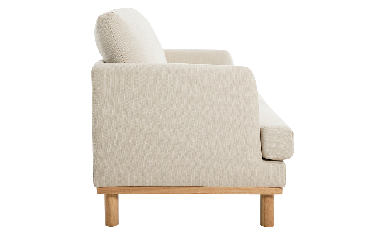 Divano scandinavo beige 2 posti HOBART