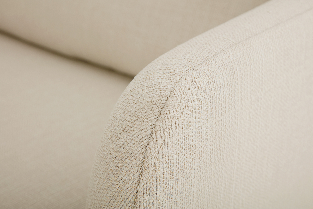 Divano scandinavo beige 3 posti HOBART
