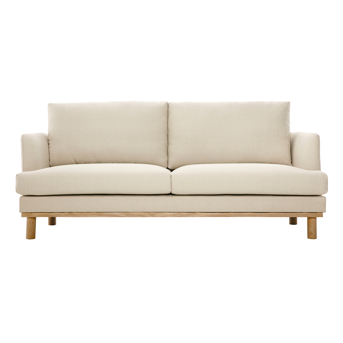 Divano scandinavo beige 3 posti HOBART