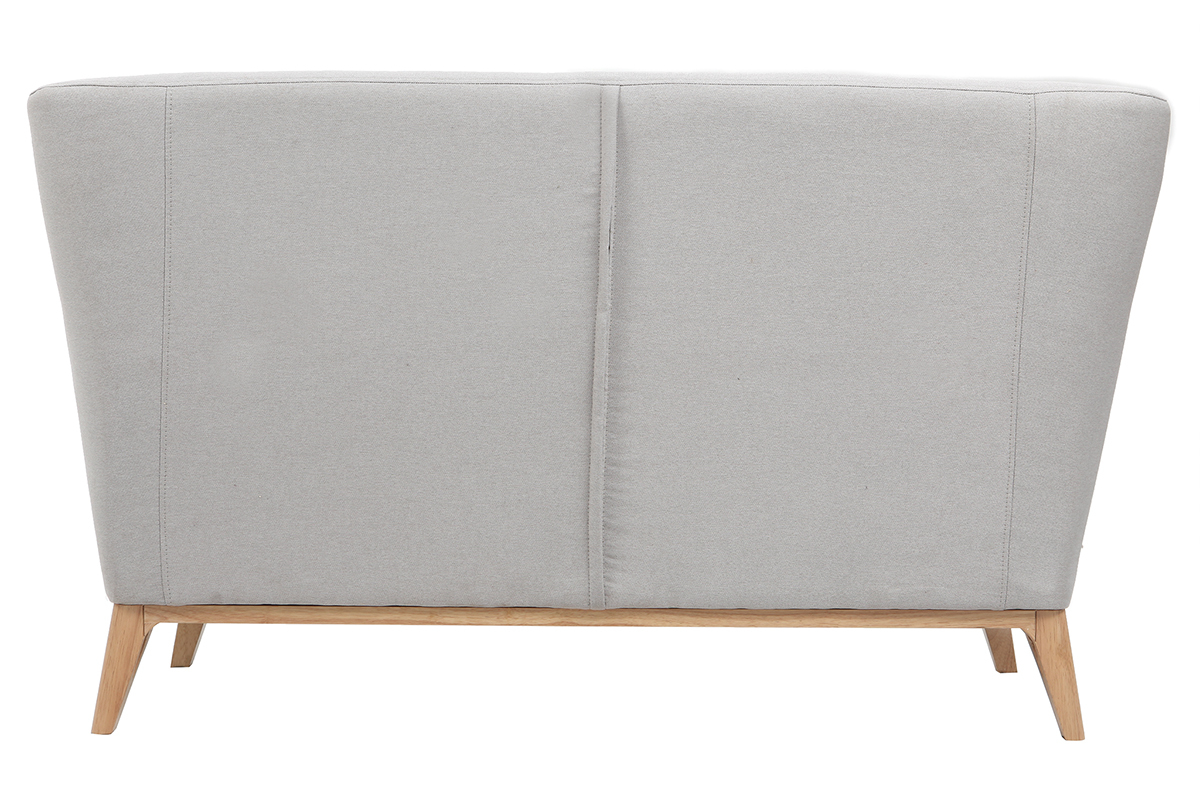 Divano vintage 2 posti Grigio chiaro MARKUS
