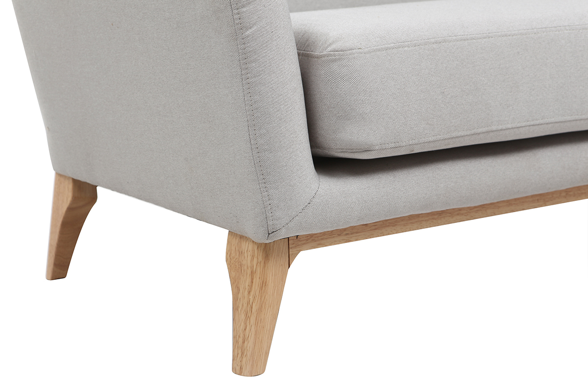 Divano vintage 2 posti Grigio chiaro MARKUS