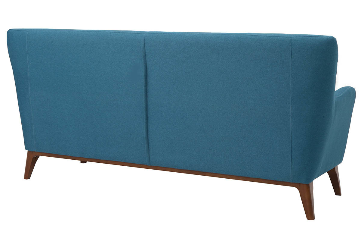 Divano vintage 3 posti blu petrolio MARKUS