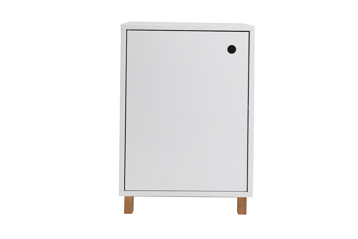 Elemento contenitore laccato bianco opaco STOKA