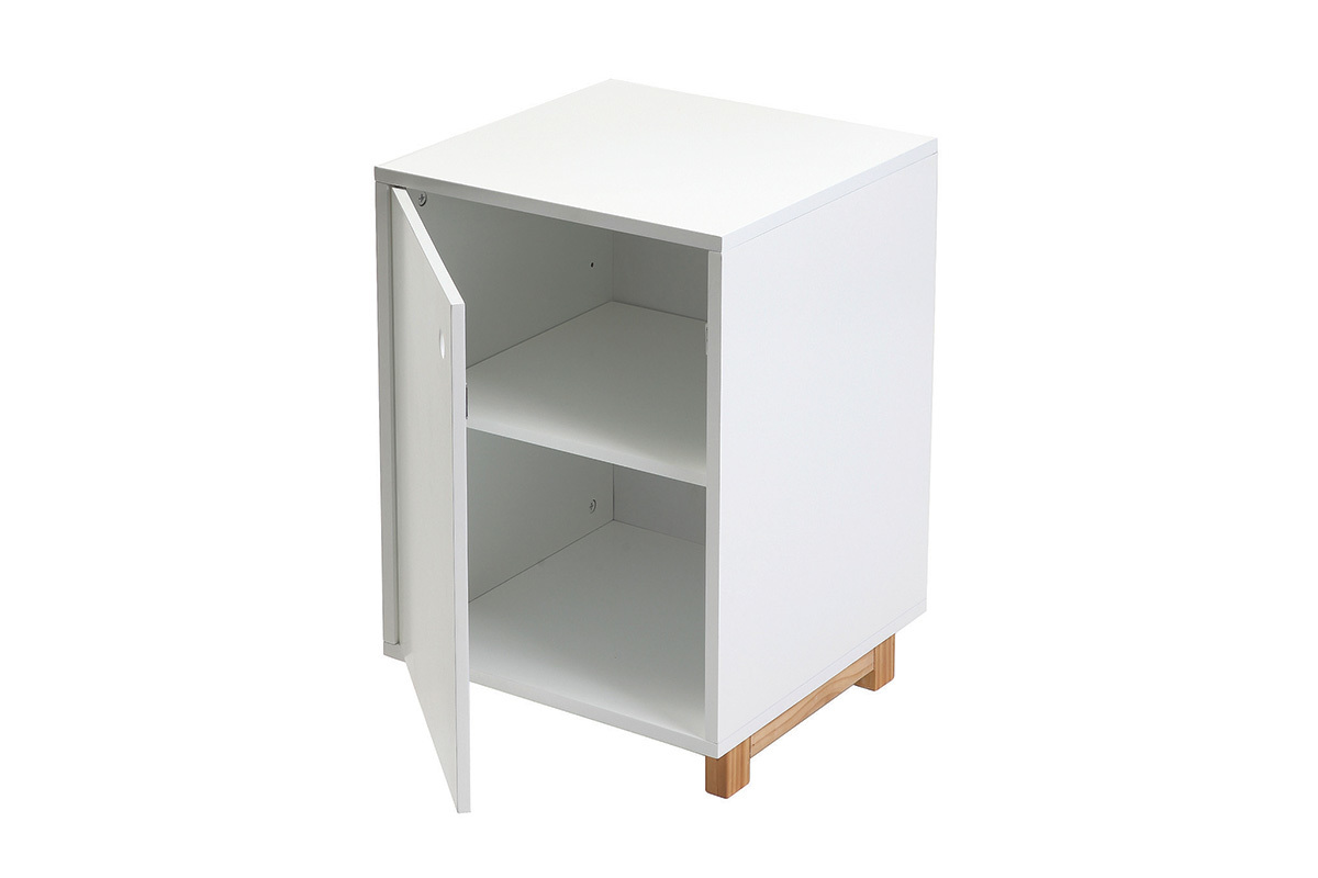 Elemento contenitore laccato bianco opaco STOKA