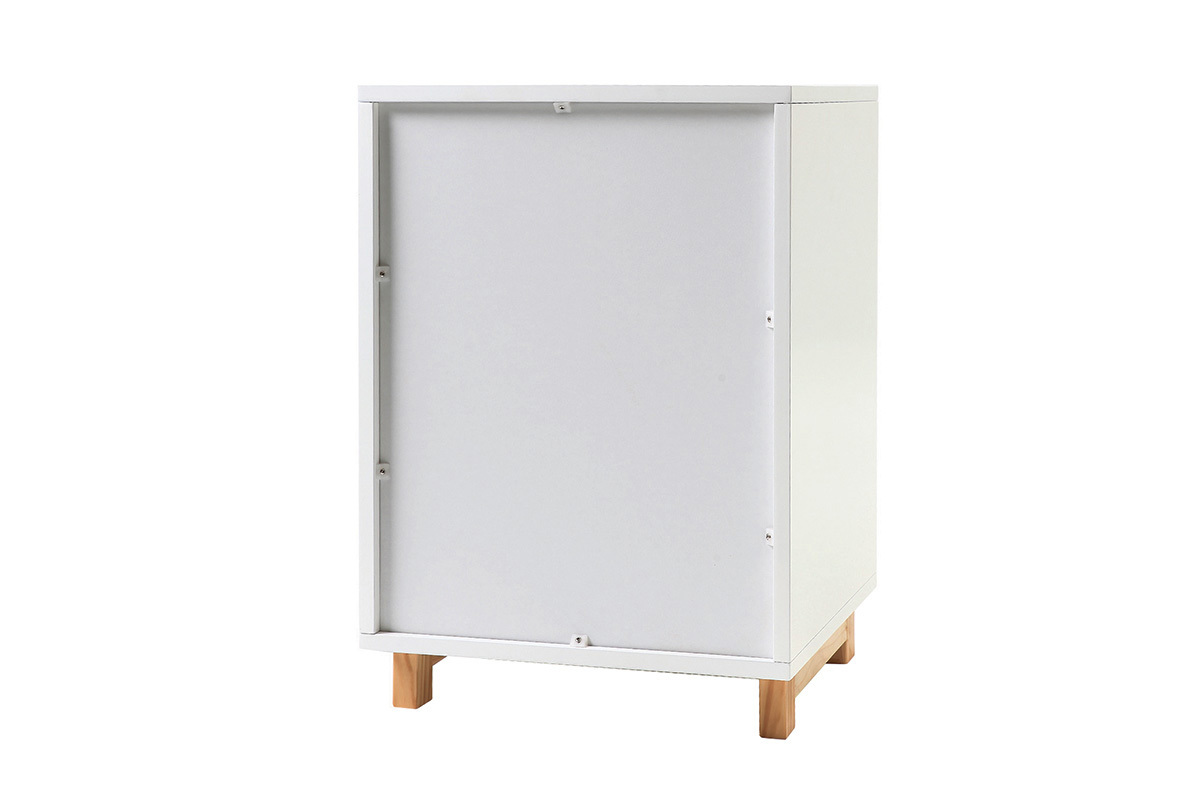 Elemento contenitore laccato bianco opaco STOKA