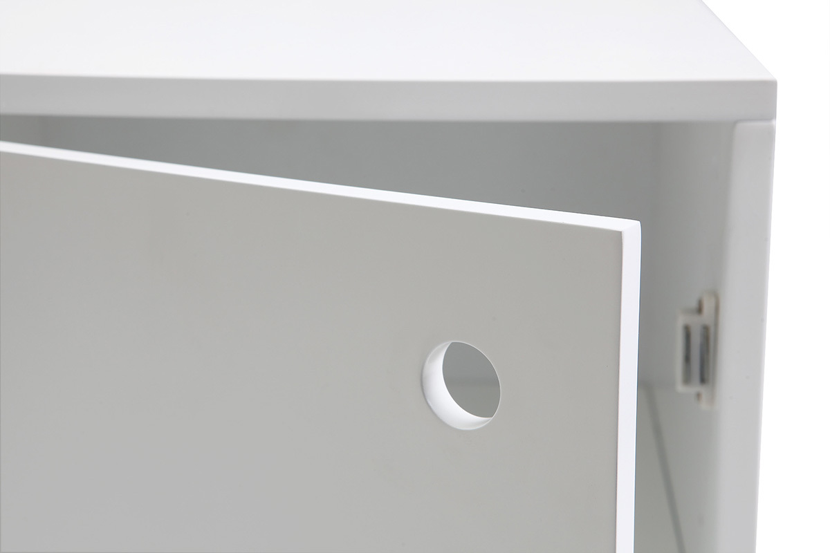Elemento contenitore laccato bianco opaco STOKA