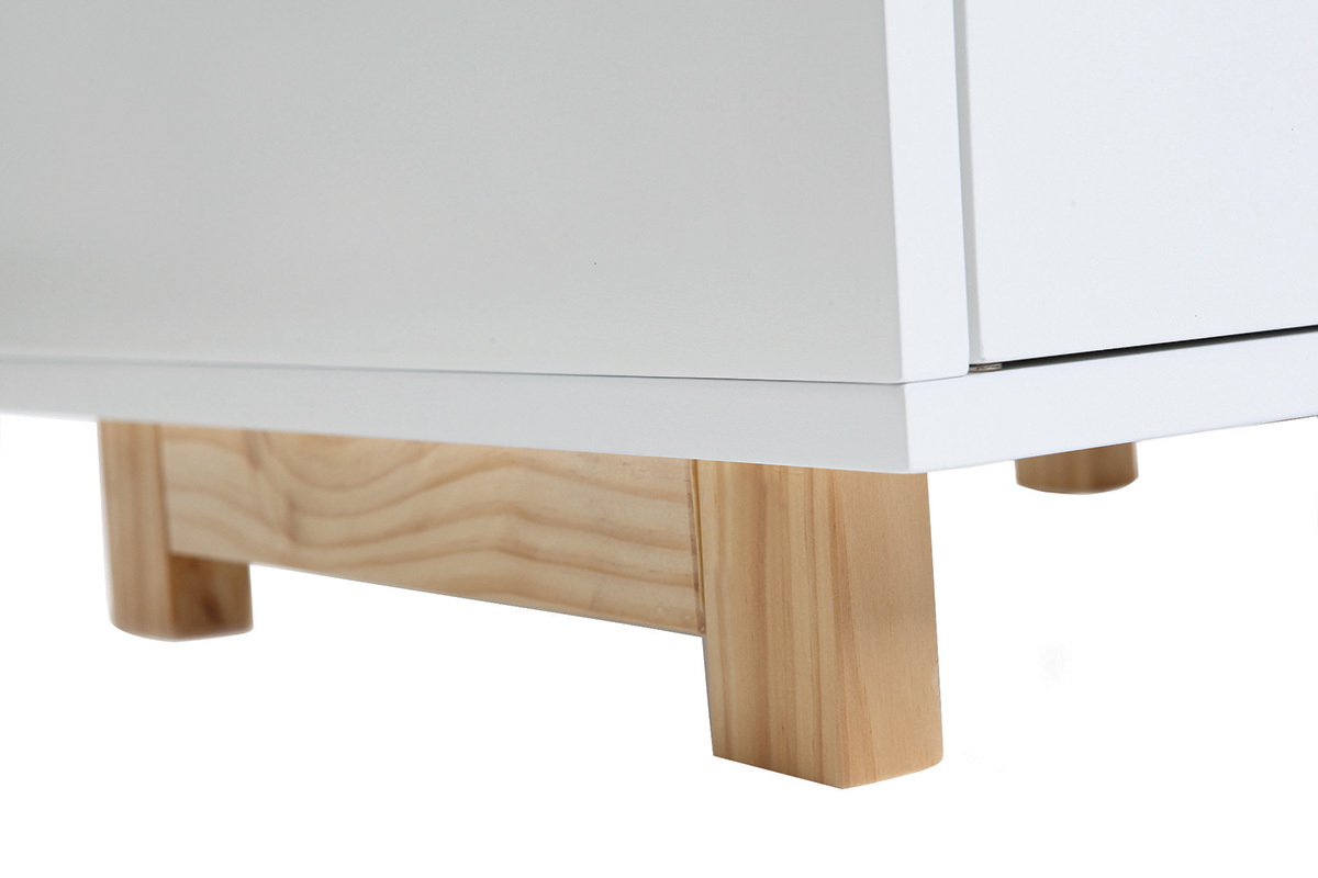 Elemento contenitore laccato bianco opaco STOKA