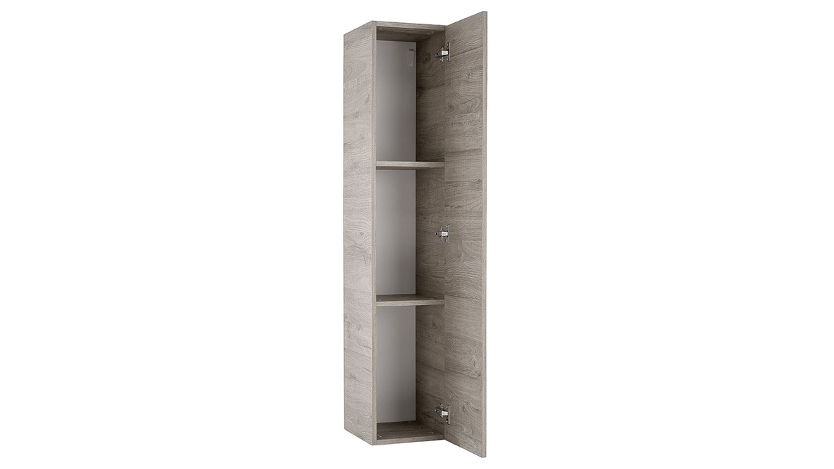Elemento da parete design legno grigio verticale COLORED V2
