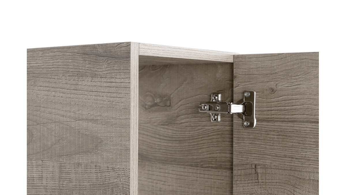 Elemento da parete design legno grigio verticale COLORED V2