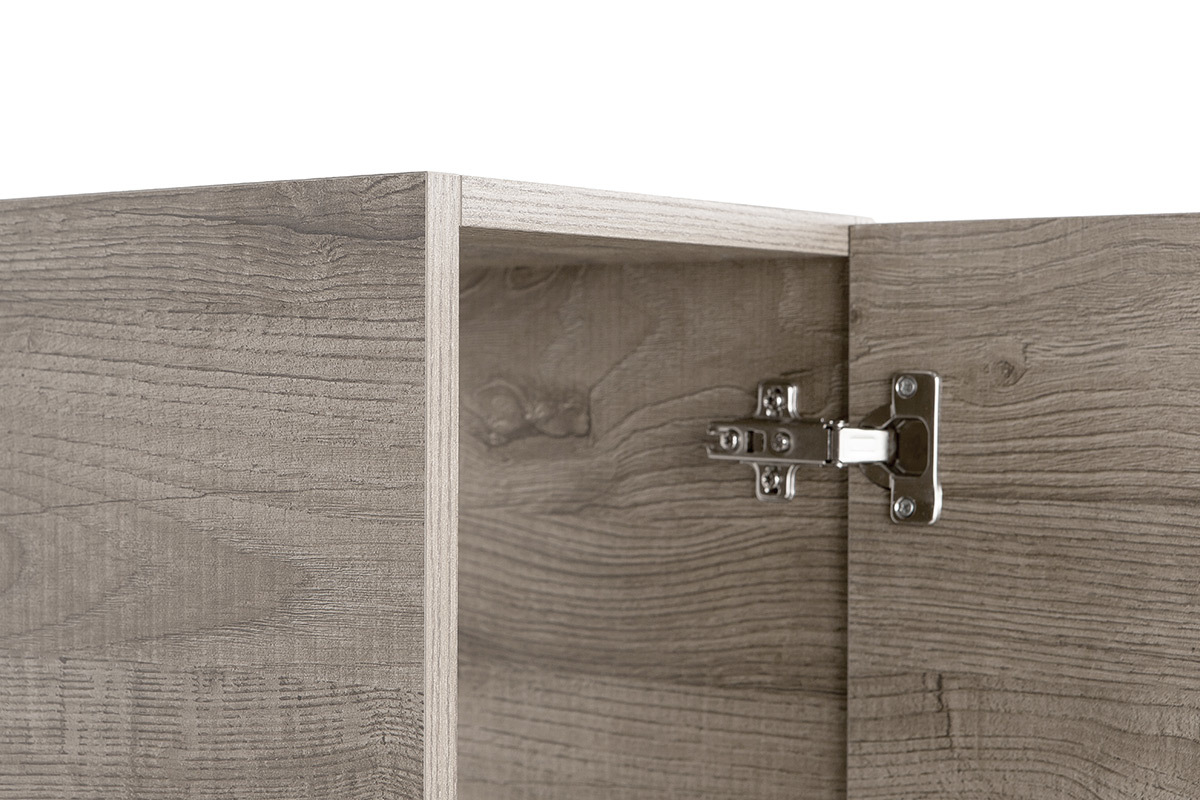 Elemento da parete design legno grigio verticale COLORED V2