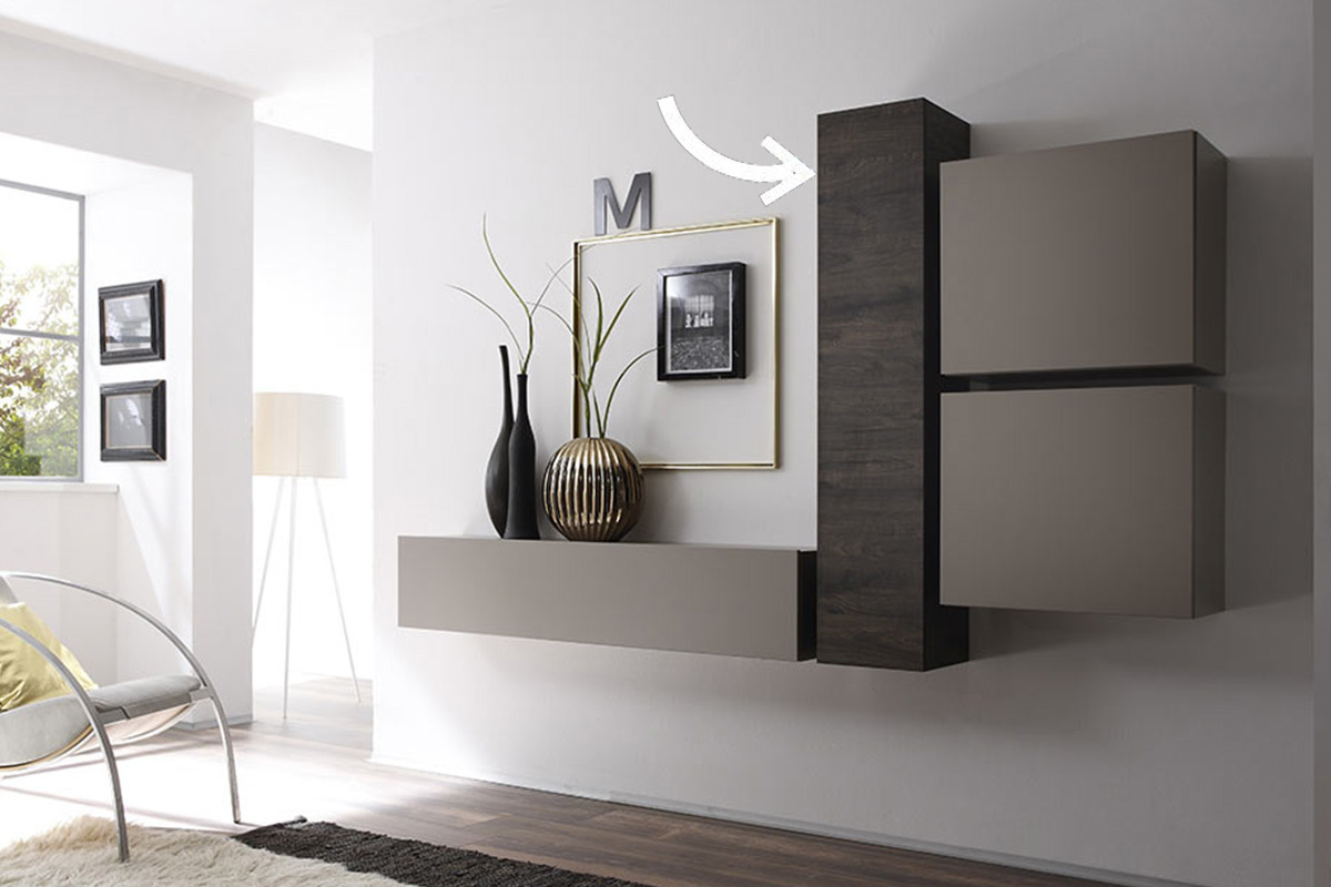 Elemento da parete design weng� verticale COLORED V2