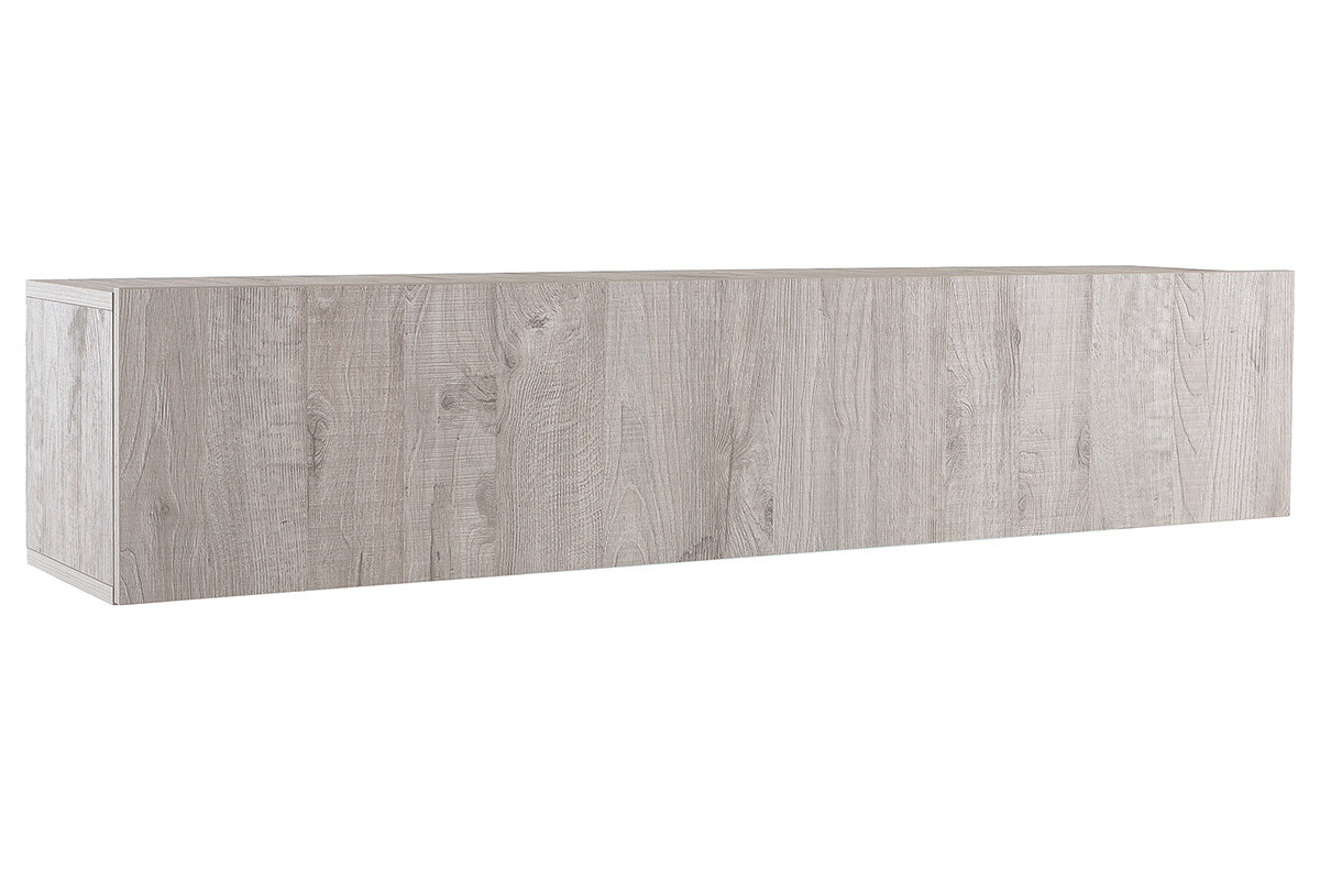 Elemento da parete TV legno grigio orizzontale COLORED V2