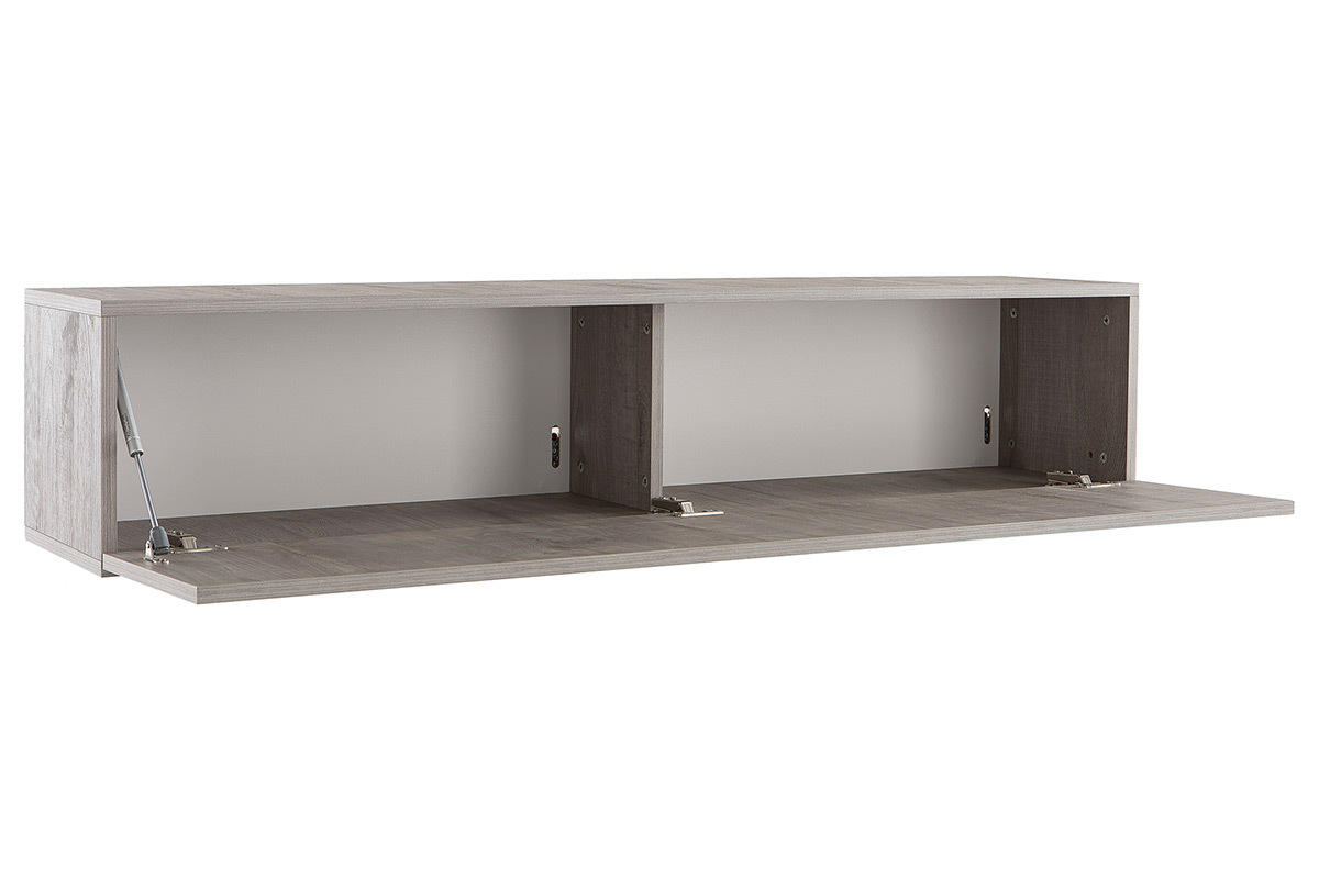 Elemento da parete TV legno grigio orizzontale COLORED V2