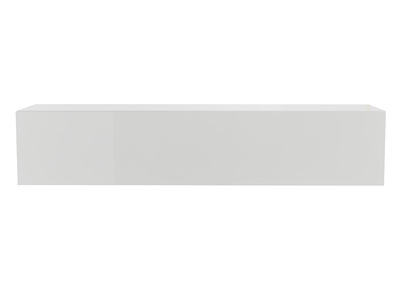 Elemento murale TV orizzontale laccanto bianco brillante ETERNEL