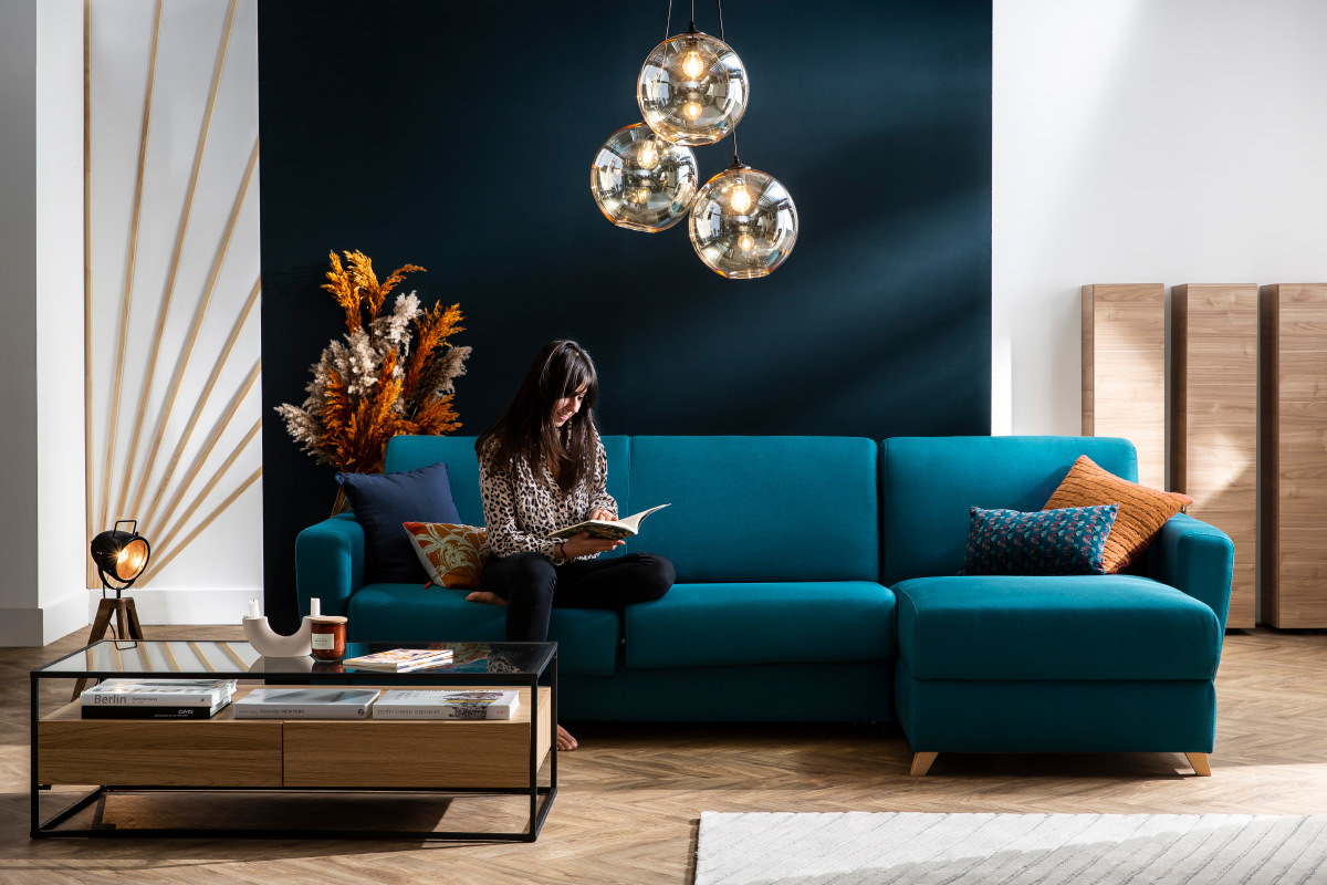 Elemento murale TV verticale finitura metallo ETERNEL