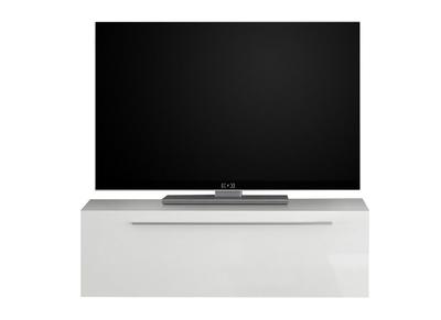 ETERNO pensile TV laccato bianco lucido con asta L95 cm - ETERNO pensile TV laccato bianco lucido con asta L95 cm