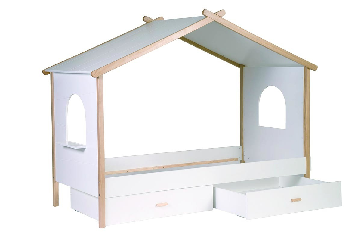 Gruppo di 2 cassetti del letto per bambino design BIRDY
