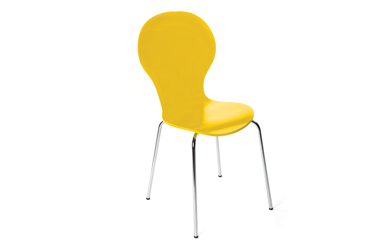 Gruppo di 2 sedie design color giallo NEW ABIGAIL