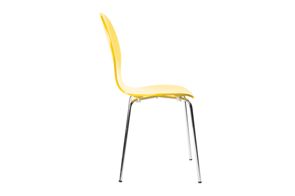 Gruppo di 2 sedie design color giallo NEW ABIGAIL
