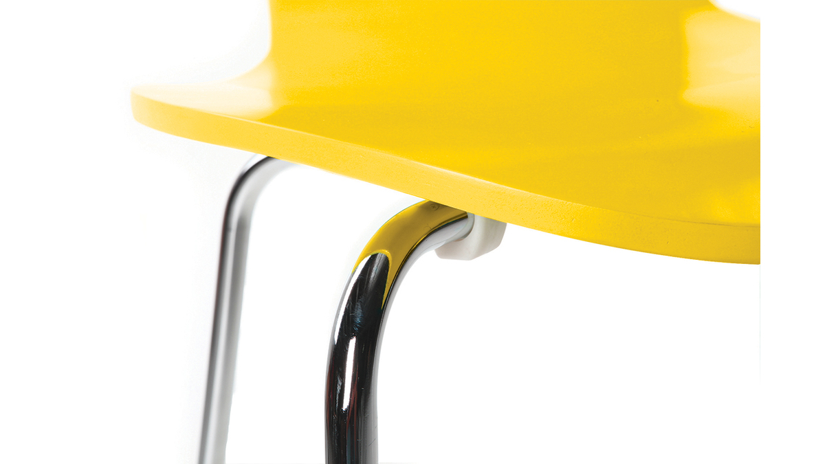 Gruppo di 2 sedie design color giallo NEW ABIGAIL