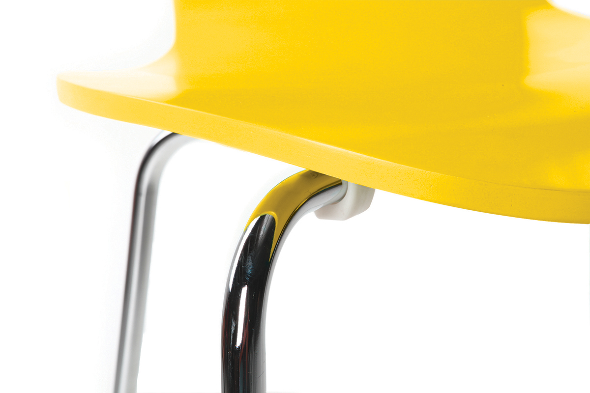 Gruppo di 2 sedie design color giallo NEW ABIGAIL