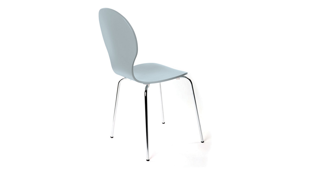 Gruppo di 2 sedie design color grigio NEW ABIGAIL