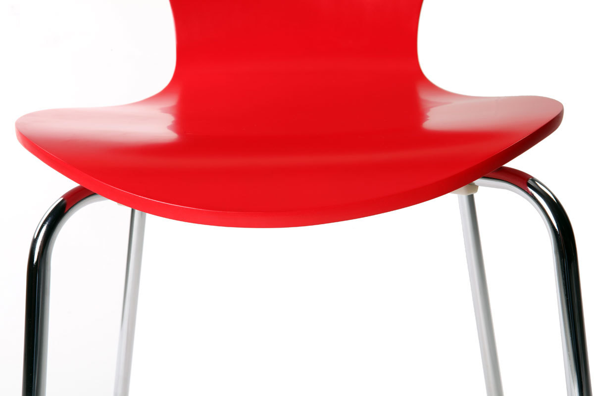 Gruppo di 2 sedie design color rosso NEW ABIGAIL