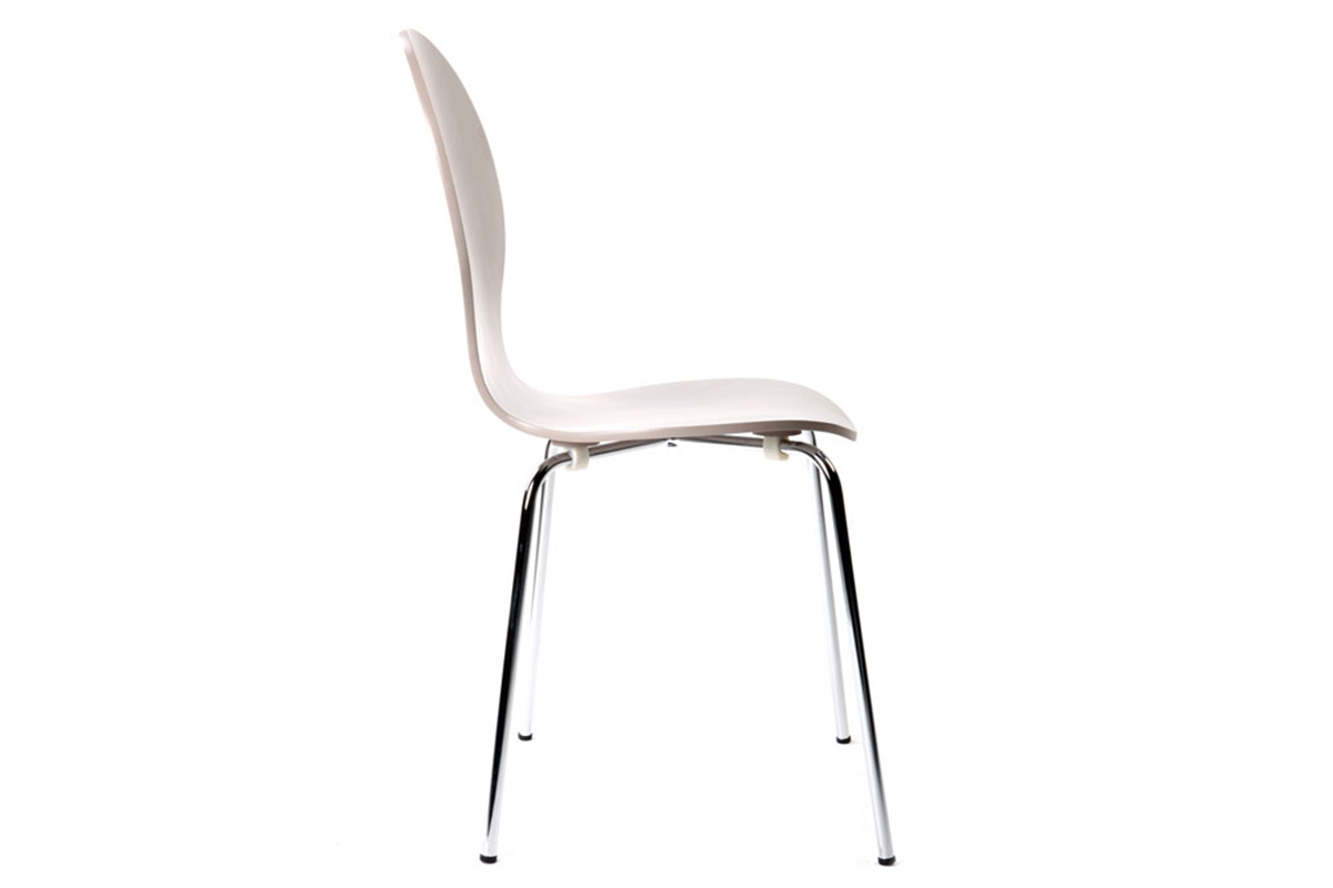 Gruppo di 2 sedie design color talpa NEW ABIGAIL