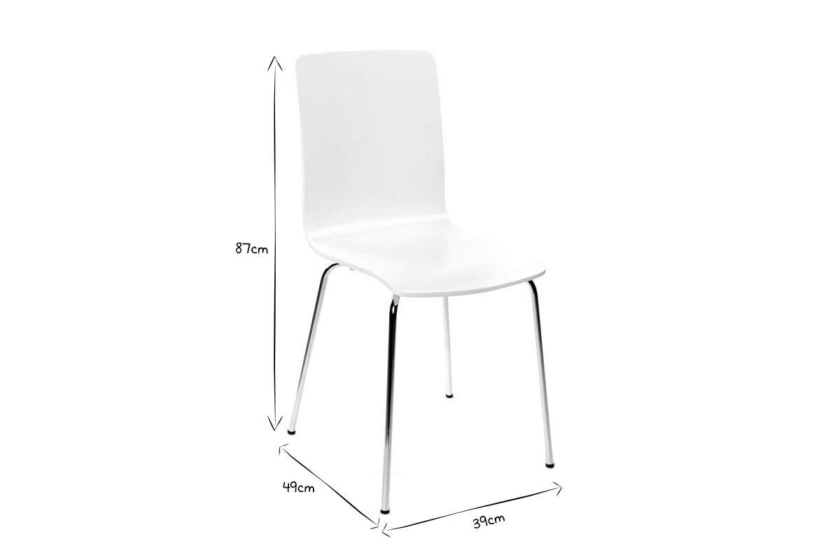 Gruppo di 2 sedie design colore arancione NELLY