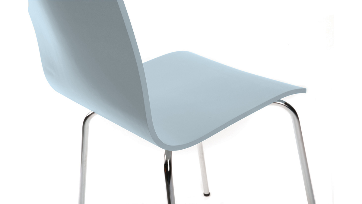 Gruppo di 2 sedie design colore grigio NELLY