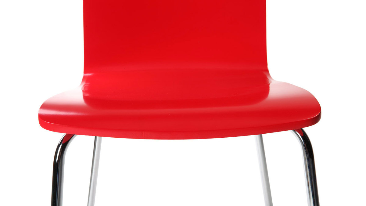 Gruppo di 2 sedie design colore rosso NELLY