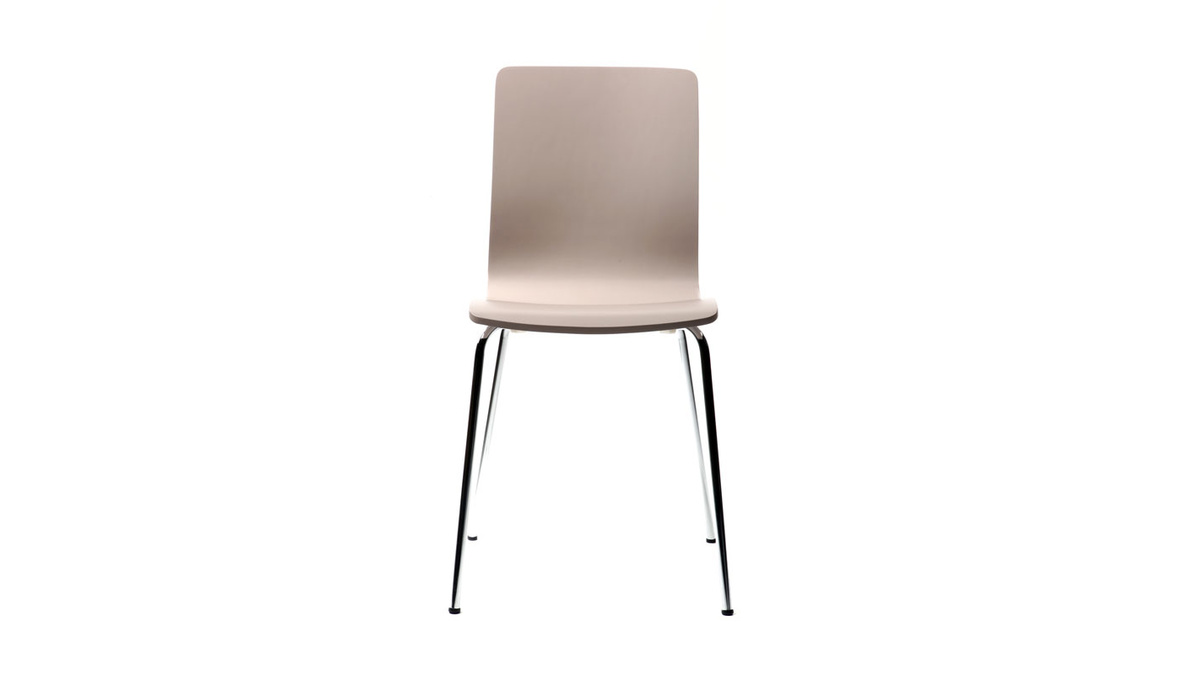 Gruppo di 2 sedie design colore talpa NELLY
