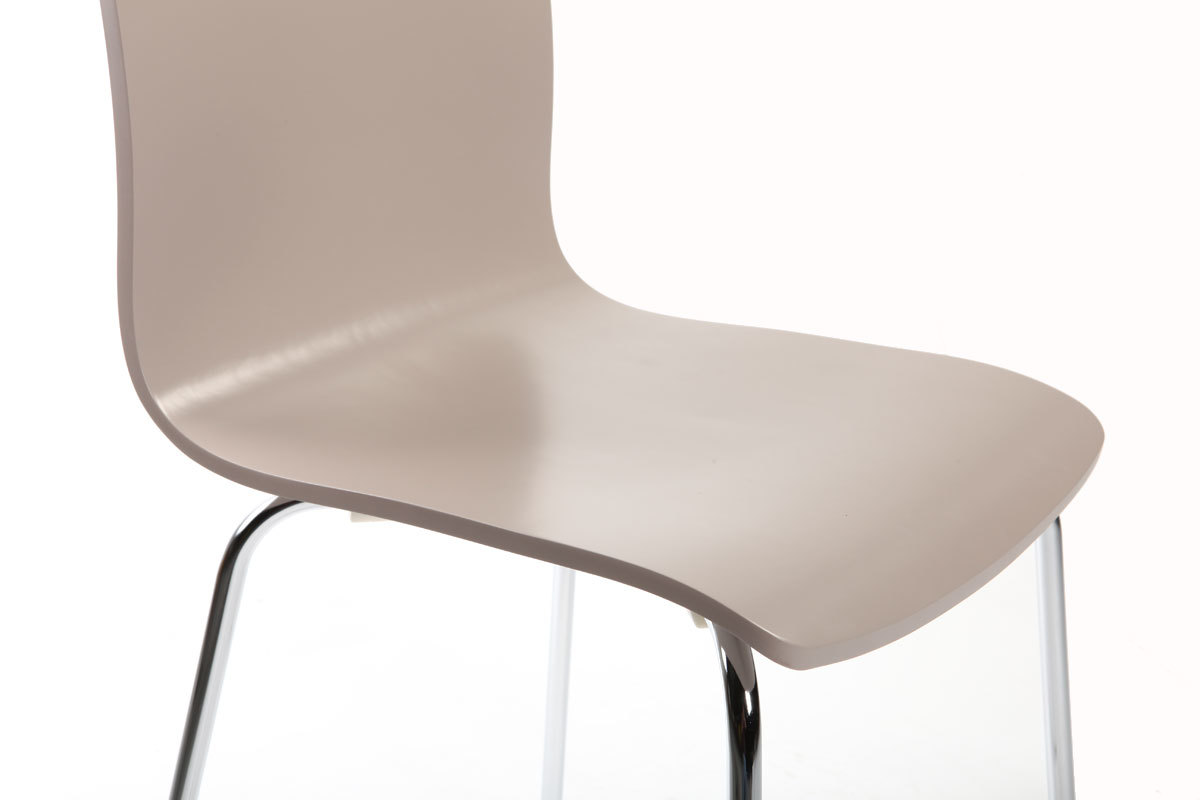 Gruppo di 2 sedie design colore talpa NELLY