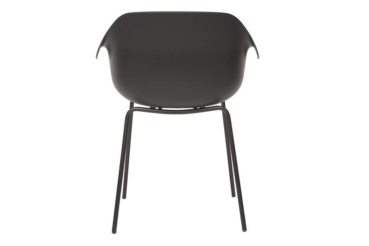 Gruppo di 2 sedie design nere COUTURE
