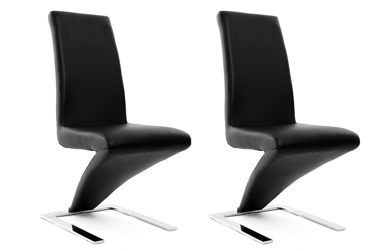 Gruppo di 2 sedie design nere NEW ANGIE