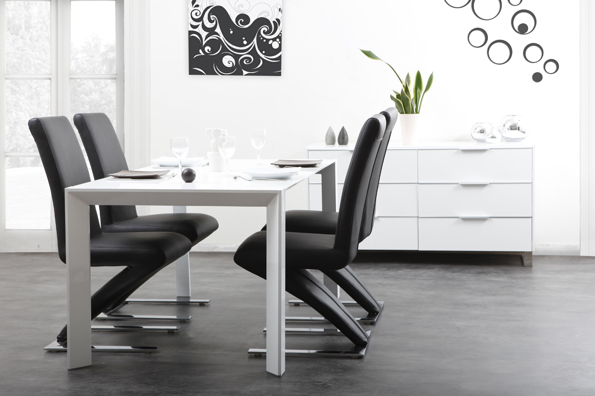 Gruppo di 2 sedie design nere NEW ANGIE