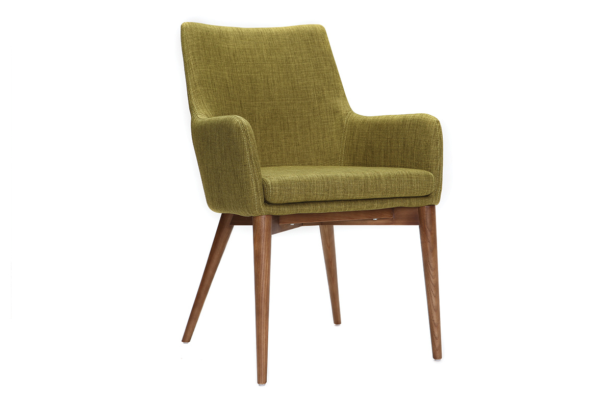 Gruppo di 2 sedie design poliestere verde SHANA