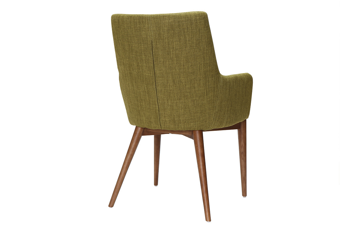 Gruppo di 2 sedie design poliestere verde SHANA