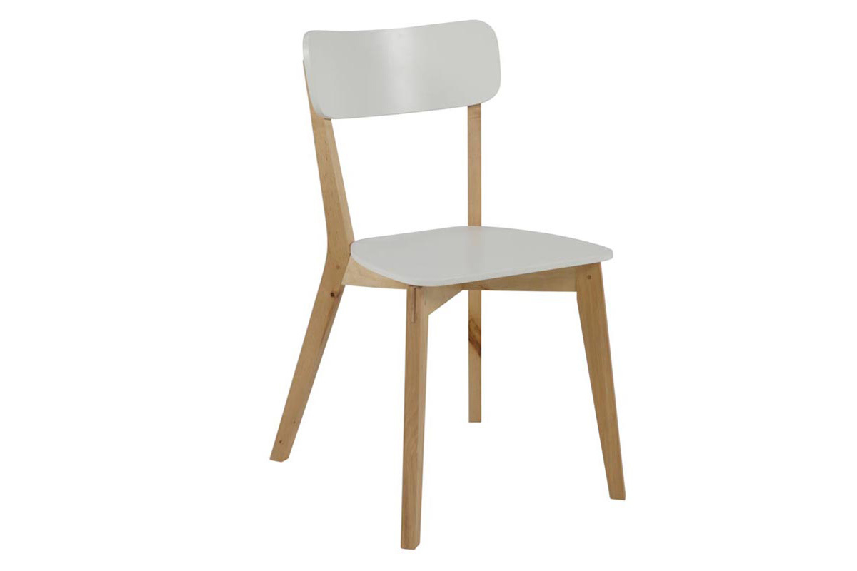 Gruppo di 2 sedie in betula colore bianco LAENA
